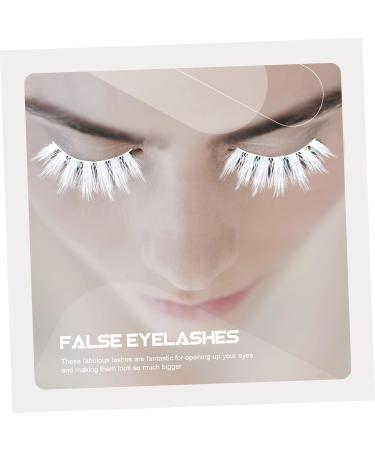 Ipetboom 3 Pairs White Eyelashes Imitation 3d Comics Slim - Buy Online on GoSupps.com