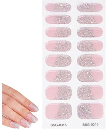 Nail Polish Strips Semi Cured Natural Gloss Gel Nail Strips | Adhesive Nail Polish Strips Fingernail Manicure Stickers Salon-Quality Finish Easy Application - Buy Online on GoSupps.com