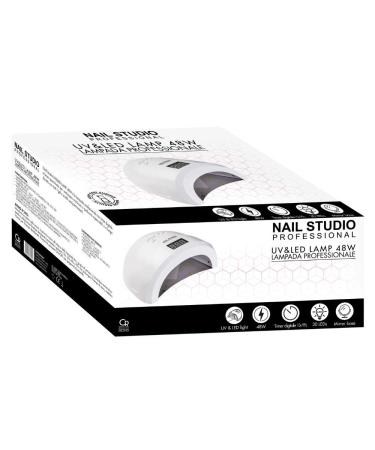 Nail Studio 48W Professional UV & LED Lamp for Gel & Acrylics - Timer & LCD Screen for Perfect Nails - Buy Online on GoSupps.com