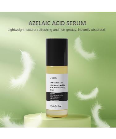 Azelaic Acid 10% Serum - Reduces Facial Redness | 3.4 fl. oz. (100ml) - Best Azelaic Acid Serum for Face | International Shipping Available - Buy Online on GoSupps.com