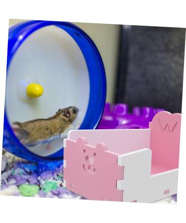 VANZACK 1pc Hamster Toilet Hamster Pee Training Chinchilla Toilet Small Animal Bath Cage Pet Toilet PVC 15x10cm Pink - Buy Online on GoSupps.com
