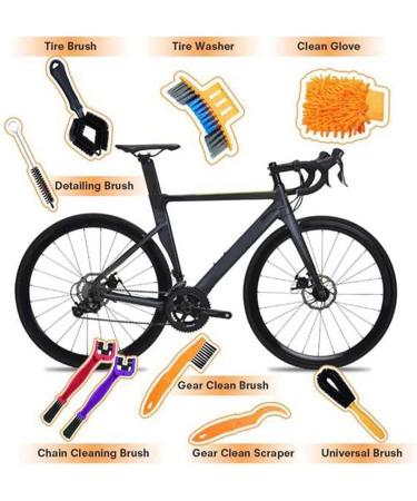 ISTOVO 9 Piece Bicycle Cleaning Set | Ultimate Cleaning Tools for All Bicycle Types - International Shipping Available - Buy Online on GoSupps.com
