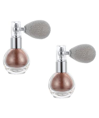 DOITOOL 2pcs Spray Glitter Highlighter Hair Powder Body Glitter Makeup Powder Spray Tool Flash Spray Bottle As Shown 7.5x6cm