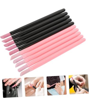 minkissy 2 Sets Nail Quartz Pen Manicure Nail Finger File Glass Nail Grinding File Nail File Cuticle Remover Nail Boards Nail Buffering File Manicure Files Pp Frosted Crystal - Buy Online on GoSupps.com