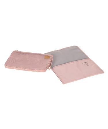 L SSIG Baby Diaper Bag with Changing Mat for on the Go/Casual Changing Organizer Soft Stripes Rose 1106015785 Pink