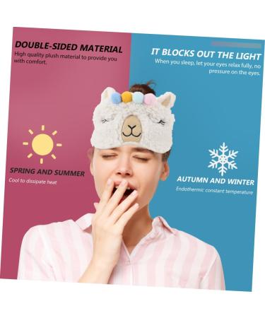 2 pi ces Masque de Sommeil Masque Opaque Doux pour Yeux pour Voyage Blanc Rose - Buy Online on GoSupps.com