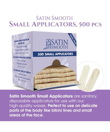 Satin Smooth Hair Waxing Small Applicators 500 Count - Ideal for Eyebrow, Upper Lip, Chin, and Facial Hair Removal - Buy Online on GoSupps.com