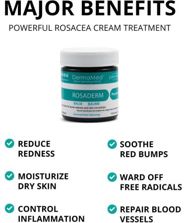 Dermamed Rosaderm Balm 1.7 fl oz - Soothing Relief for Skin Redness - Buy Online on GoSupps.com