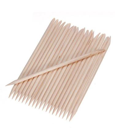 50pcs Wooden Sticks Nail Art Cuticle Pusher Remover Manicure Pedicure Multi-functional Tool