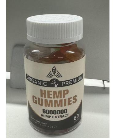 Organic Gummies - No Artificial Colors or Flavors Just Pure Goodness 80 Count (Pack of 1)