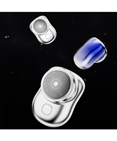 Mini-Shave Portable Electric Shaver 2023 New Upgrade Electric Razor For Men Wet & Dry Rotary Electrical Shave - One-Button Usb Rechargeable Shaver (Silver-B) - Buy Online on GoSupps.com