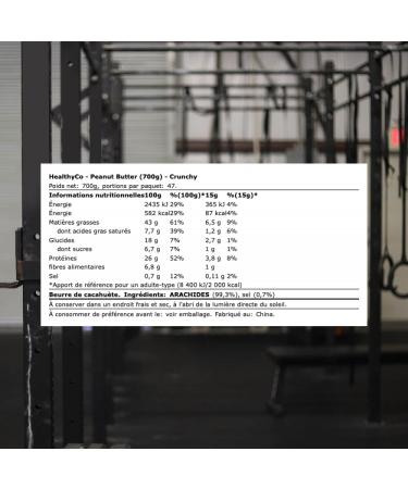 HealthyCo Proteinella White (700g) Croustillant - Aliments fonctionnels - Beurre de noix Croustillant 700 g (Lot de 1) - Buy Online on GoSupps.com