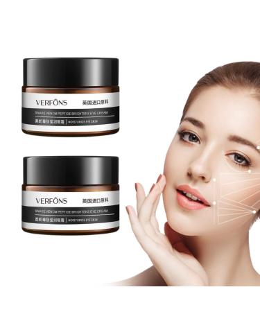 Verfons Firming Eye Cream Verfons Snake Venom Firming Eye Cream  Verfons Temporary Firming Eye Cream for Bags  Anti Aging Eye Bag Cream  Instant Remove Eye Bags Fades Fine Lines and Wrinkles-2pcs  2 Count (Pack of 1)