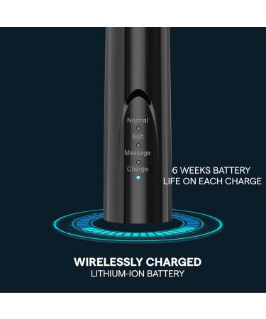 Acteh Sonic Electric Toothbrush | Rechargeable with 3 Modes 2-Minute Timer & Long Battery Life | Black - Buy Online on GoSupps.com