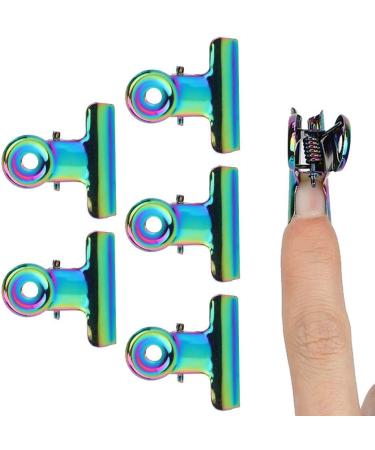 5 Pieces Nail Pinch Clamp Set - Nail Tip Clip & Extension Tool for Gel & Fiberglass Nails | Manicure Art Tweezers - Buy Online on GoSupps.com