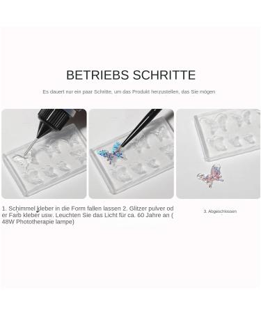 nail modeling gel clear 10ml 3d molding glue non adhesive charm art glue non adhesive nail art glue salon extension professional nail art design gemstones manicure - Buy Online on GoSupps.com