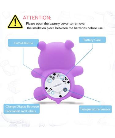 Baby Bath Thermometer | Doli Yearning Hippo | BPA Free | Kids Bathroom Safety & Floating Toy - Buy Online on GoSupps.com