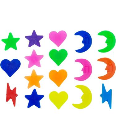 72PCS Plastic Bicycle Spoke Beads - Mixed Color Bike Wheel Decorations - Star+Moon+Lightning Shapes - Buy Online on GoSupps.com