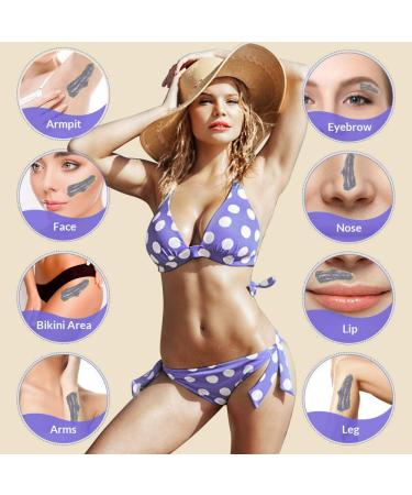Waxing Kit Wax Warmer with 6 Beads and Accessories - At Home Hair Removal for Body, Face, and Eyebrows - Painless and Easy to Use - Black - Buy Online on GoSupps.com