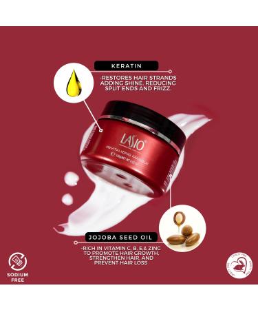 Lasio Keratin & Cocamide Oil-Infused Hypersilk Revitalizing Mask - 4.23 Fl. Oz | Daily Deep Conditioner for Dry Damaged Hair - Buy Online on GoSupps.com