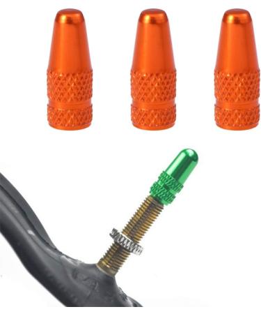 Vosarea Anodized Aluminum Presta Valve Caps for Bicycle Tires - Green & Orange Dust Caps - Buy Online on GoSupps.com
