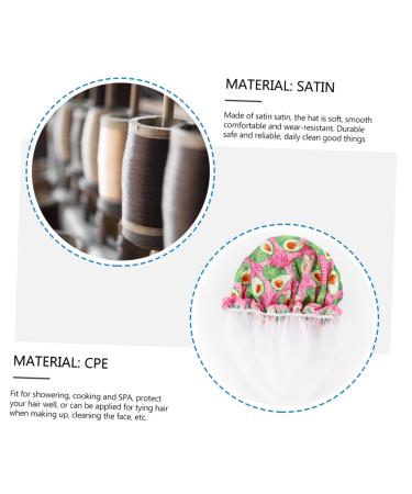 Kid's Double Layer Satin Shower Cap Set - Healeved 4pcs Thick Girl's Shower Cap Bonnet | Large Bath Cap for Girls | Elastic Bathing Cap for Kids - Buy Online on GoSupps.com