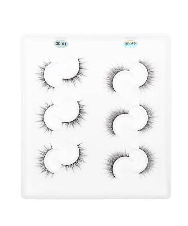 6 Pairs Three-dimensional false eyelashes 3d eyelashes 3D False Eyelashes pestanas postizas naturales reusable Fake Eyelashes lashes kit girls suit Accessories 5d comfortable fiber