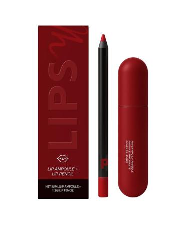 Crayon l vres - Stylo tanche durable - Contour des l vres tanche - Pour femme fille adolescente anniversaire No l f te des m res amis famille s ur amie rouge