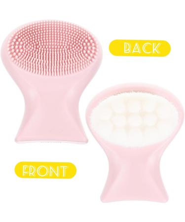 Angoily facial scrubber Scrub cleansing brush washbasin manual face brush cleanser double sided face soft fur cleaning brush Man-made fiber plastic Handheld - Buy Online on GoSupps.com