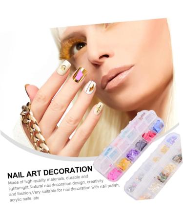 minkissy 6 Boxes Shell Nail Sequins Tape Dispenser Oval Foundation Brush DIY Nail Stickers Rhinestone Kit Nail Water Decals Manicure Sequins Nail Accessories Natural Applique Shell Pieces - Buy Online on GoSupps.com