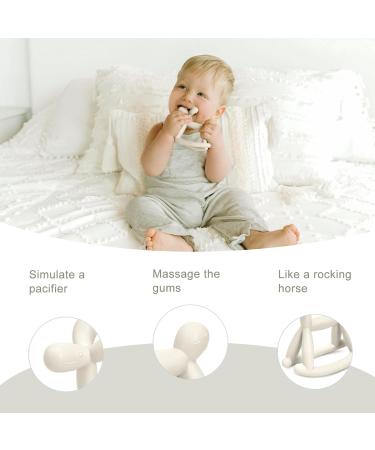 Miraloop Bite Ring for Babies | Jellydog Dental Aid | Food-Safe Silicone Odorless & Safe for Infants 3+ Months - Prevents Suffocation - Buy Online on GoSupps.com