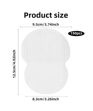 150 Disposable Armpit Pads for Men & Women - Self-Adhesive Invisible & Comfortable Sweat Absorption - Buy Online on GoSupps.com