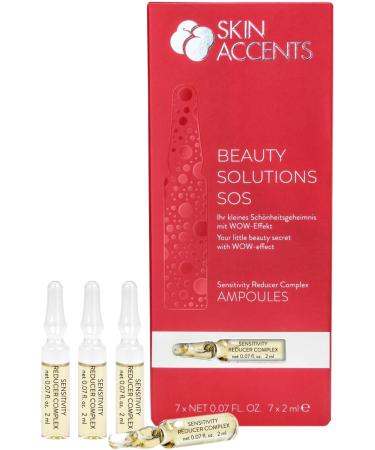 inspira: cosmetics Skin Accents Beauty Solutions SOS Sensitivity Reducer Complex Ampoules for a little beauty secret Wow effect 14 ml