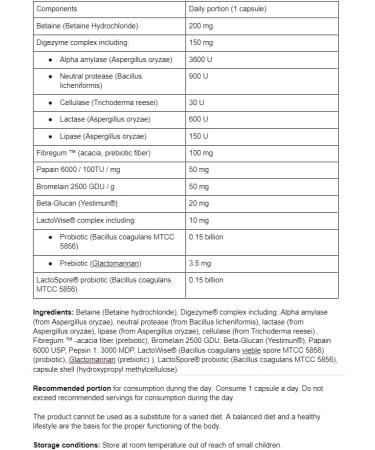  Aliness Aliness Multi Enzyme Complex Pro Digestive Enzymes 90 Vegetable Capsules - Buy Online on GoSupps.com