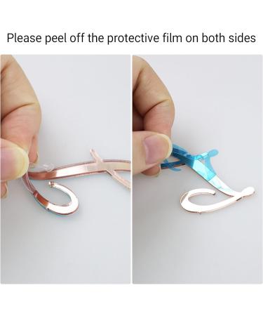 Letter Cake Toppers Acrylic Alphabet Cupcake Topper A-Z Cake Letters DIY Cake Decorations for Birthday Wedding Graduation Baby Shower Rose Gold - Buy Online on GoSupps.com