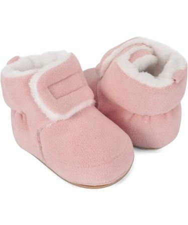 MASOCIO Baby Winter Booties | Soft Sole Anti-Slip Shoes 12-18 Months Pink - Buy Online on GoSupps.com