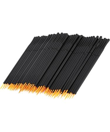 100pcs Disposable Brush Hard Head Liquid Brush Eye Shadow Brush Makeup Tool - Buy Online on GoSupps.com