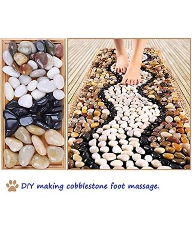 Hisredsun 2.1 lb Natural Polished Pebbles - 0.4-1 inch Decorative Stones for Garden, Aquarium and Vase Fillers - 0.95kg Multi-Use River Rocks - Buy Online on GoSupps.com