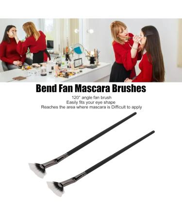 Buy 2pcs Mascara Fan Bent Brushes - Prevent Clumping & Enhance Lower Lashes | International Shipping Available - Buy Online on GoSupps.com