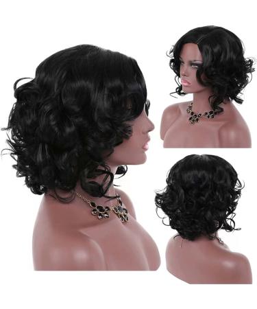 Hair Extensions Ponytail European And American Women's Popular Fashion Large Scalp Women's Short Curly Hair Fiber Headwear Long Curly Wigs for Women Black One Size - Buy Online on GoSupps.com