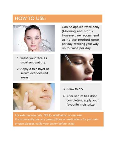 Vitamin C Serum for Face - Anti-Aging & Hydrating with Hyaluronic Acid | All Skin Types | 1 Fl Oz - Buy Online on GoSupps.com