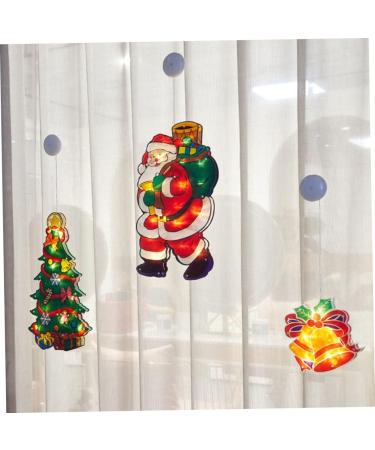 GANAZONO Santa Claus Figurine 1Pc Christmas Santa Claus Suction Cup Lamp Showcase LED Light Festival Supply Santa Claus Lamp - Buy Online on GoSupps.com