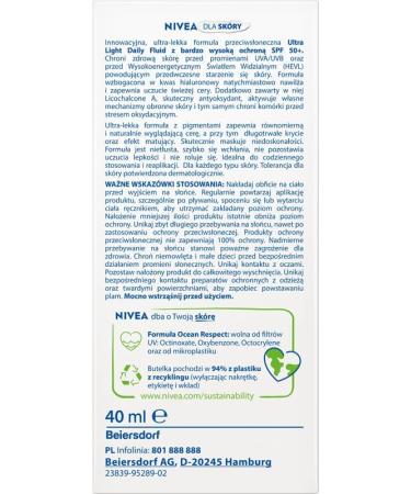  NIVEA SUN NIVEA SUN Ultra Light Daily Fluid MEDIUM Tinted SPF50+ 40ml - Buy Online on GoSupps.com