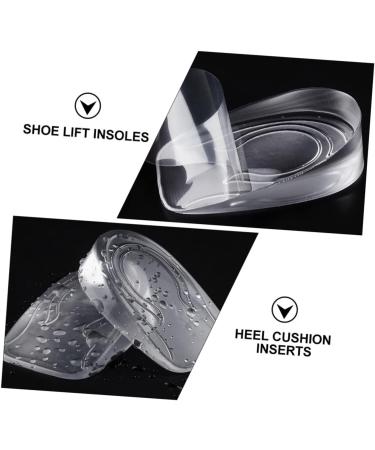 FOMIYES Height Increasing Insoles - 4 Pairs Gel Heel Cushions for Men | Invisible Shoe Lift Inserts for Extra Height - Buy Online on GoSupps.com