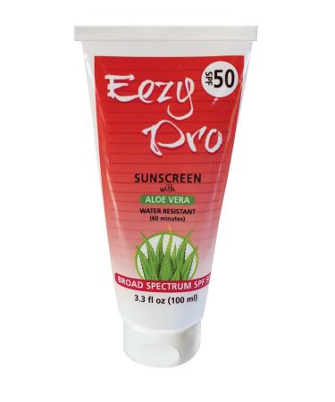 SPF 50 Sunscreen with Aloe Vera Tube 3.3 Fluid Ounce
