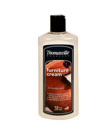 Thomasville Furniture Cream   Use on Hardwood  Laminated or Faux Finished Floors. Shine Restorer Protector  Surface Cleaner House Cleaning Supplies Home Improvement  Natural Look  Cuts Grease 12oz