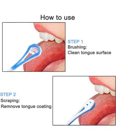 Tongue Scraping Cleaner - Double-Sided Design, Reduce Bad Breath, Protect Oral Health - 4 Colors, 4 Piece Set - Buy Online on GoSupps.com