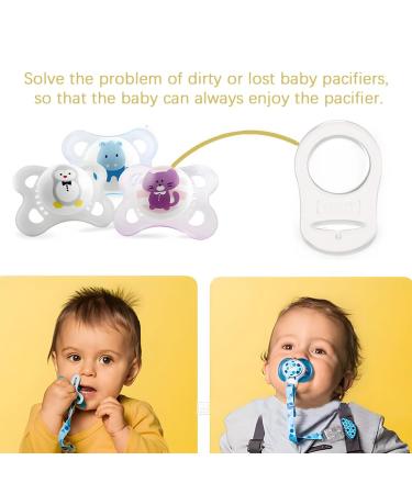 JSKWIKE 10 Silicone Ring Pacifier & Adapter for Pacifier Chains - Perfect for Baby Girls - Buy Online on GoSupps.com