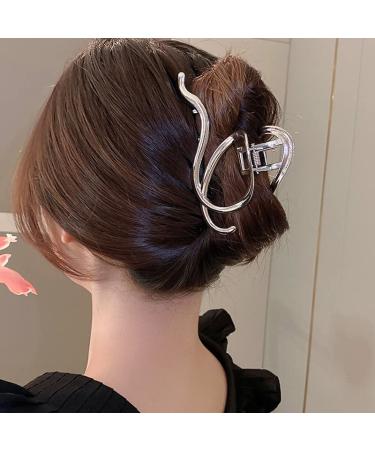 Large Irregular Gold Hair Claw Clip for Thin Hair - Punk Style Q Shape Hair Clamp for Women and Girls - Buy Online on GoSupps.com