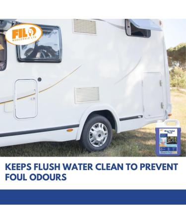 Filo Blue Toilet Fluid 5L Eco friendly Waste Holding Tank Cleaner for Caravan Motorhomes Campervans - Odour Control - Chemical Liquid for Camping/Portable Toilets. 1 - Buy Online on GoSupps.com